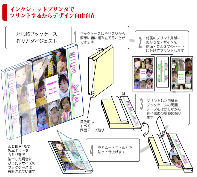 A4たてブックケースパーツ