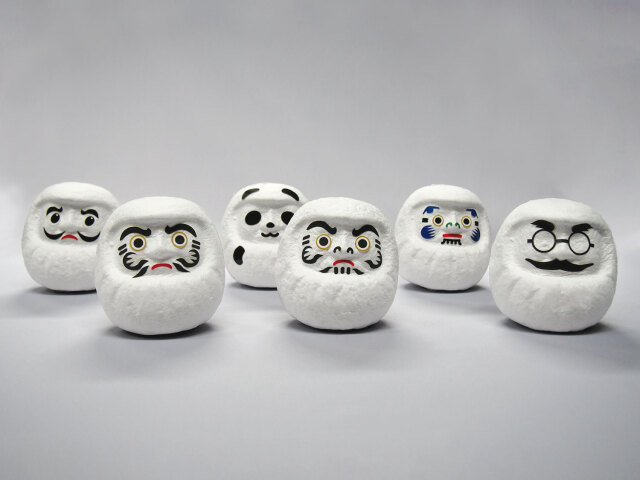 だるま顔シールサンプル