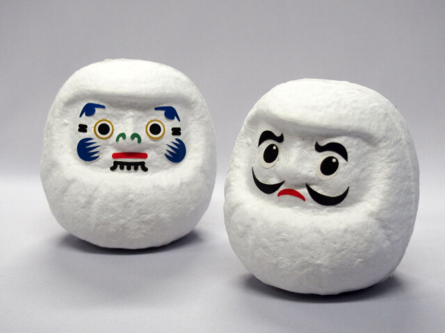 だるま顔シールサンプル